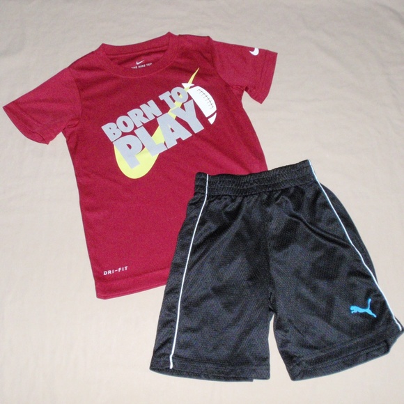 red nike shorts outfit